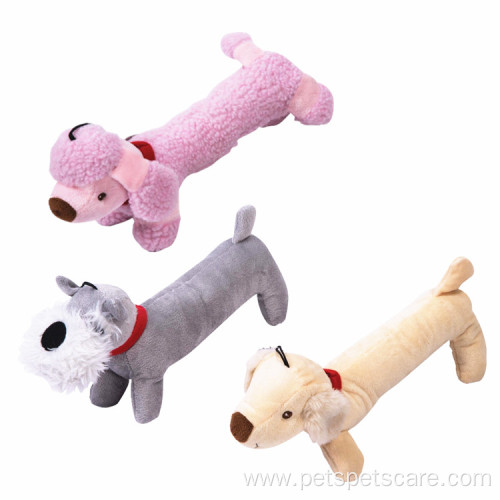 squeaky stuffed plush dog chews toy